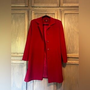 Gallery Petite Vibrant Berry Red Coat